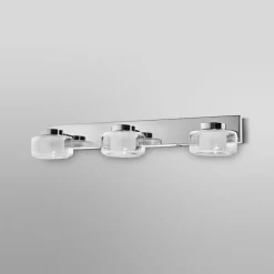 OSRAM LED-væglampe ORBIS FLAME, krom, 3 lyskilder, CCT, IP44