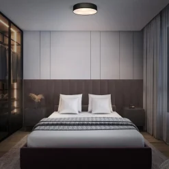 OSRAM loftlampe ORBIS PARIS, sort, Ø 40 cm tekstil E27