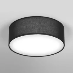 OSRAM loftlampe ORBIS PARIS, sort, Ø 30 cm tekstil E27