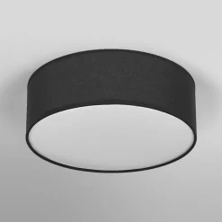 OSRAM loftlampe ORBIS PARIS, sort, Ø 30 cm tekstil E27