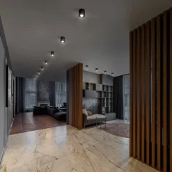 OSRAM loftspot ROUND, sort, Ø 8 cm, metal, GU10