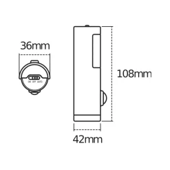 Børn OSRAM natlampe NIGHTLUX TORCH, hvid, sensor, batteri IP54