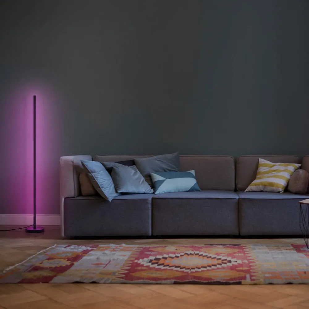 OSRAM SMART+ Gulvlamper>WiFi LED-gulvlampe ROUND sort 140 cm RGB CCT