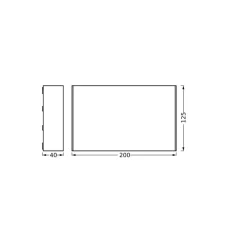 OSRAM udendørs LED-væglampe ENDURA STYLE ILJA, mørkegrå, IP65
