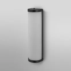 væglampe BATHROOM sort Længde 46 cm Metal/glas IP44^OSRAM Clearance