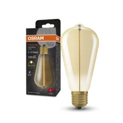 OSRAM Vintage 1906 LED-pære E27 2,2W 827 guld