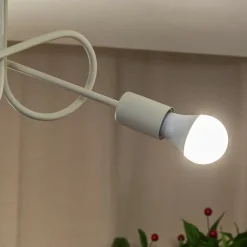 HELAM Oxford loftlampe, sand, Ø 44 cm, metal, 3 lyskilder, E27