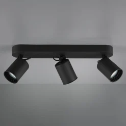 Trio Lighting Pago loftspot, 3 lyskilder, sort