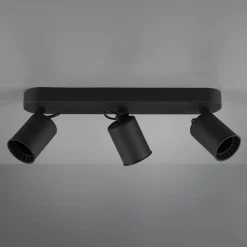 Trio Lighting Pago loftspot, 3 lyskilder, sort