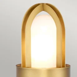 Elstead Gadebelysning>Paignton vejlampe af rustfrit stål, messing