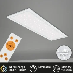Pallas CCT LED-stjernehimmel-panel, 100 x 25 cm^Briloner Hot