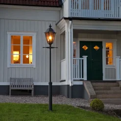 Konstsmide Pallas lygtepæl, sort