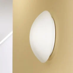 Fabas Luce Pandora loftslampe, Ø 30 cm, glas, hvid