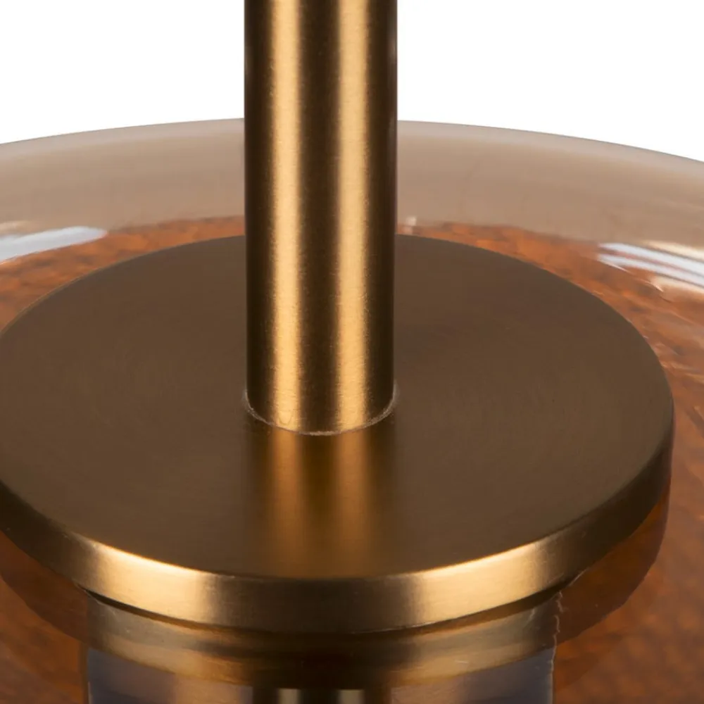 SLV Pendellamper>Pantilo Rope 19 hængelampe, brun/amber/guld, glas, Ø 19 cm