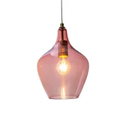 Paso pendellampe af glas, 1 lyskilde, rosé^Nowa Best