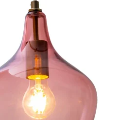 Paso pendellampe af glas, 1 lyskilde, rosé^Nowa Best