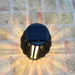 Pastek LED-solcellelampe af teaktræ med sensor^Les Jardins Clearance