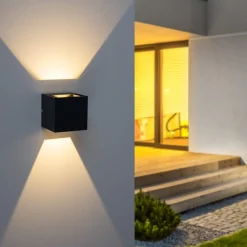 Block udendørs LED-væglampe up/down^Paul Neuhaus Hot