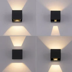 Block udendørs LED-væglampe up/down^Paul Neuhaus Hot