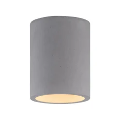 Paul Neuhaus Loftlamper>Eton loftlampe, grå, beton, Ø 11 cm, GU10