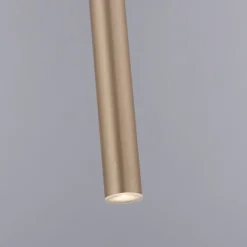 Flute LED-hængelampe 1 lyskilde messing^Paul Neuhaus New