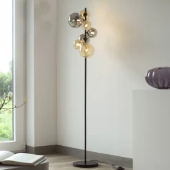 Paul Neuhaus gulvlampe Popsicle, glas, 155 cm høj, G9