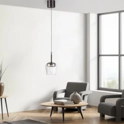 Q-Smart-Home Pendellamper>Paul Neuhaus Hængelampe Q-Kon sølvfarvet Ø 21 cm