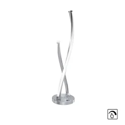 Paul Neuhaus Bordlamper>LED-bordlampe Polina, sølv, metal, dæmpbar