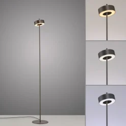 Paul Neuhaus LED-gulvlampe Q-Rotate mørkebrun 140 cm^Q-Smart-Home Hot