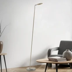 Paul Neuhaus Arbejdsrum/Kontor|Gulvlamper>LED-gulvlampe Akku-Bente, messing, CCT, USB-C