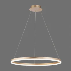 LED-hængelampe Titus, Ø 80 cm, messing, dæmpbar^Paul Neuhaus Hot