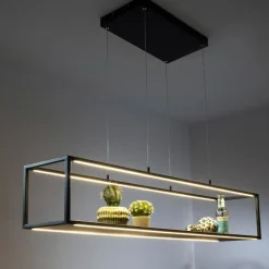 Paul Neuhaus Pendellamper>LED-hængelampe Contura, sort, 105 cm