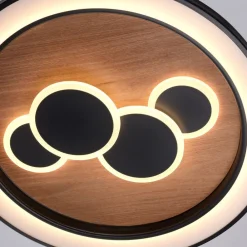 LED-loftlampe Eliza, olieret eg, Ø 60 cm^Paul Neuhaus Sale