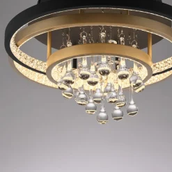 Paul Neuhaus LED-loftlampe Rotazo, glas, CCT, dæmpbar