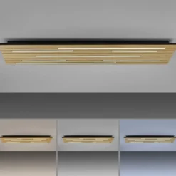 Q-Smart-Home Paul Neuhaus Loftlampe Q-Acoustic træ 115 x 31 cm