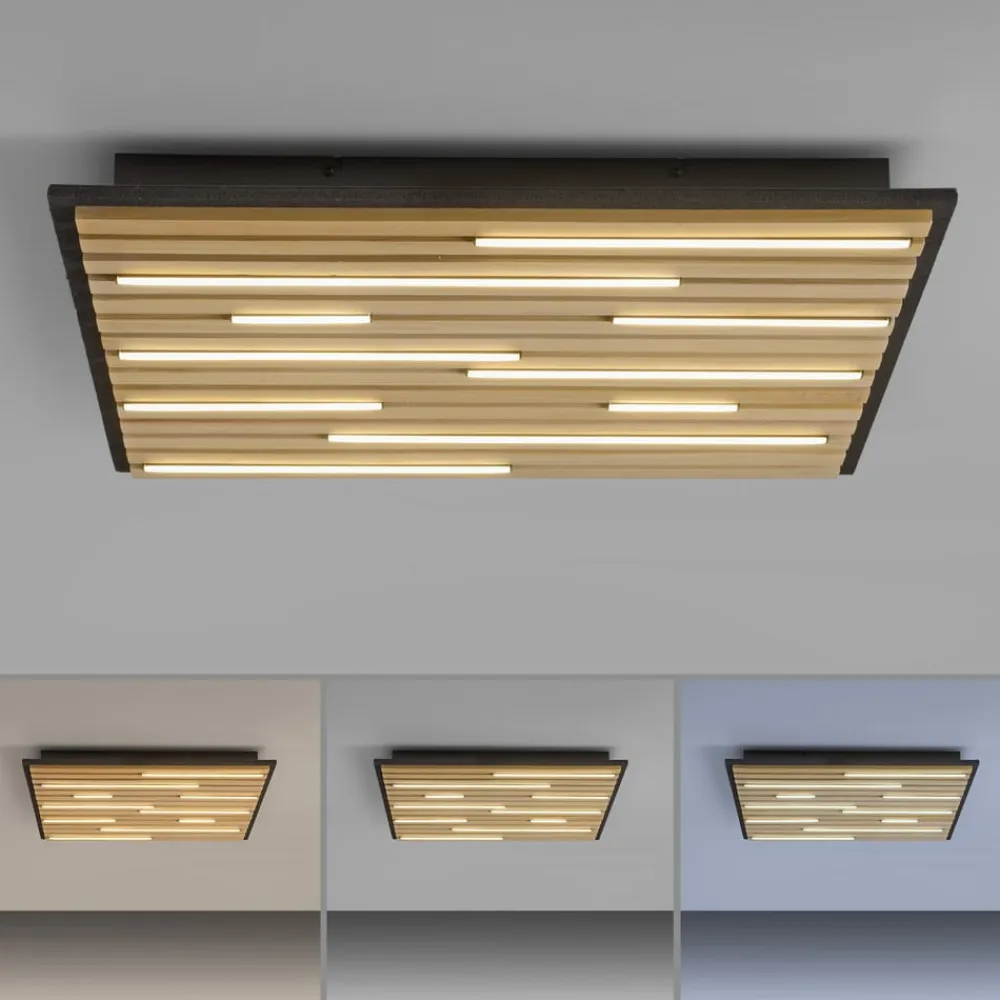 Q-Smart-Home Loftlamper|Loftlamper>Paul Neuhaus Loftlampe Q-Acoustic træ 62 x 62 cm