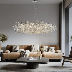 lysekrone Ricicle, krom, længde 150 cm^Paul Neuhaus Sale