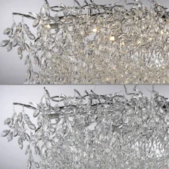 lysekrone Ricicle, krom, længde 150 cm^Paul Neuhaus Sale