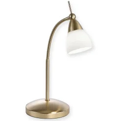 Paul Neuhaus Pino bordlampe, messing, 45 cm, dæmpbar, G9