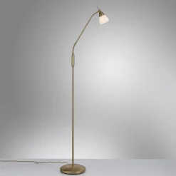 Pino gulvlampe, antik messing, 163 cm, dæmpbar^Paul Neuhaus Online