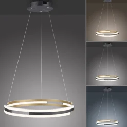 Q-Smart-Home Paul Neuhaus Q-Beluga LED-hængelampe, messing