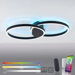 Paul Neuhaus Q-MARKO LED-loftlampe, 2 lk, rund^Q-Smart-Home Best