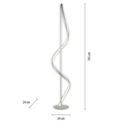 Q-Smart-Home Paul Neuhaus Q-Swing LED-gulvlampe, stål