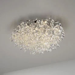 Paul Neuhaus Gang|Loftlamper>Ricicle loftslampe, krystalpendel, Ø 60 cm