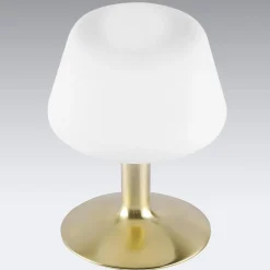 Till bordlampe, messingfarvet, glas, dæmpbar^Paul Neuhaus Sale