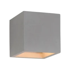 Paul Neuhaus væglampe Eton, beton, 12 cm x 12 cm, op/ned