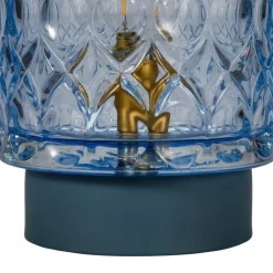 Pauleen Chic Glamour E14-LED-batteri, metal, blå