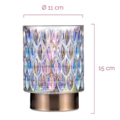 Clear Glamour dekolampe i glas, batteri^Pauleen Best