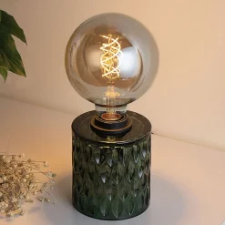 Crystal Magic bordlampe af grønt glas^Pauleen Best