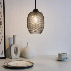 Gleaming Glamour hængelampe af røgfarvet glas^Pauleen Hot